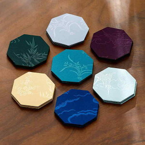 茶敷き 新中式デザイン 布製 ファブリック 防水 断熱 耐熱 茶道 茶室 おもてなし 来客用 コースター 茶托 茶器マット カップマット