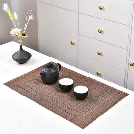 茶席 ブラウン 褐色 プラスチック 樹脂製 中国茶 功夫茶道用品 ティートレイ 茶盤 テーブルマット ランチョンマット テーブルランナー フィルターマット 耐摩耗 滑り止め 防水 防傷 断熱 自由裁断