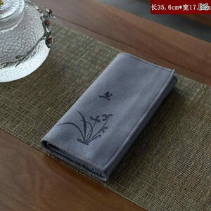 茶巾 鹿革調 スエード 布地 クロス 禅スタイル 新中華風 高級感 高吸水 吸水速乾 家庭用 来客用 茶器お手入れ 茶壺拭き ティーマット 茶席 功夫茶 中国茶道