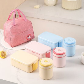 弁当箱 保温 大容量 取っ手付き 仕切り付き 社会人 学生 通勤 通学 ポータブル ランチボックス プラスチック製 長方形 レンジ対応 シンプル モダン ドレッシングケース付き アウトドア ピクニック