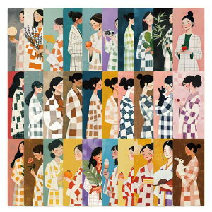 ������ ���̎q �K�[���Y���� ���킢���C���X�g �f�U�C�� 30���Z�b�g ������� ���I �Ǐ� �w�K �蒠 �u�b�N�}�[�N �g�їp �����^�ѕ֗� ���� ���[��