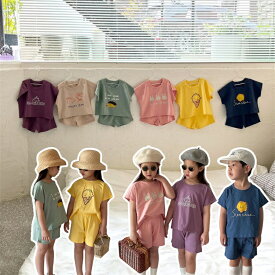 tシャツセット キッズ 子供服 男の子 女の子 トップス+パンツ 半袖 夏 Tシャツ カットソー 韓国子ども服 ベビー服 おしゃれ 可愛い 通園 通学 シンプル 誕生日 プレゼント 130 120 110 100 90