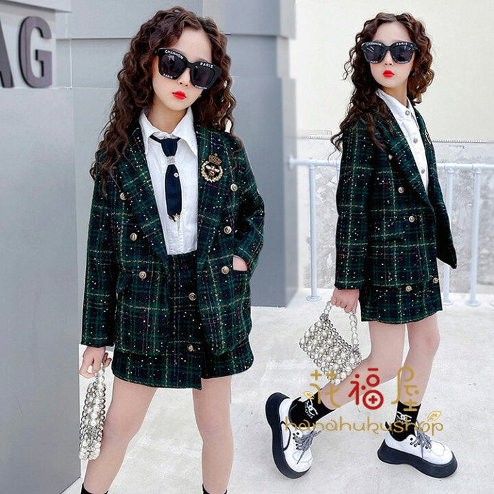 楽天市場】2点セット スーツ 子供服 女の子 ジュニア 中学生 小学生  
