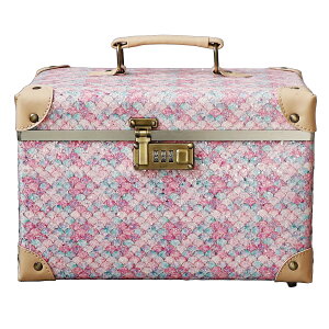 メイクボックス 鏡付き コスメボックス 可動式ミラー S/M サイズ 持ち運び 化粧品 化粧ボックス 化粧箱 メイク コスメケース 収納 化粧品入れ バニティケース キラキラ マーメイド ギフト プ