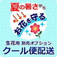 【生花用オプション商品】クール便配送 660円　冷蔵便でお届けします。