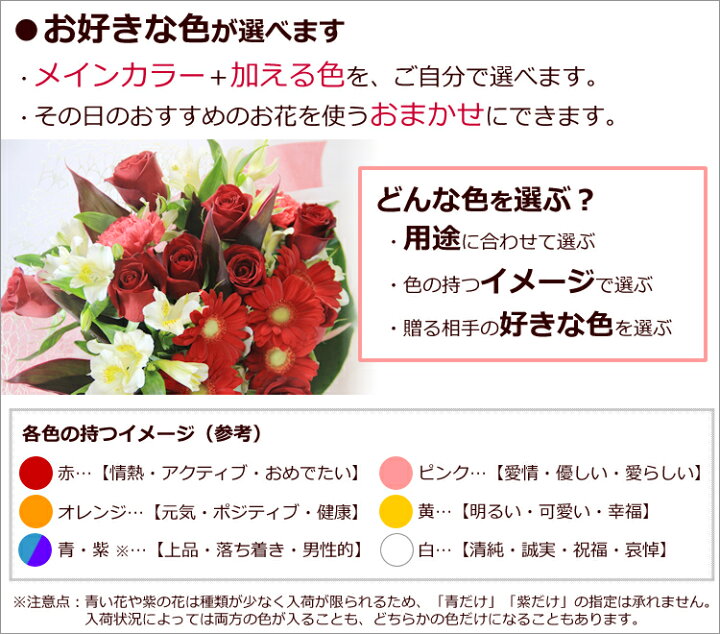 楽天市場 季節の花 花束 送料無料 あす楽対応 即日発送 フラワーギフト 生花 ブーケ誕生日 記念日 お見舞い お供え 結婚祝い 送別会 開店祝い 花 発表会 退職祝い 女性 男性 ペットに 花の専門店 行きつけのお花屋さん