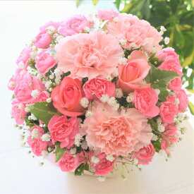 【ピンク】あす楽OK　ピンクいっぱい可愛いアレンジメント☆花金　誕生日　結婚記念日　　お祝い　プレゼント　フラワーアレンジメント