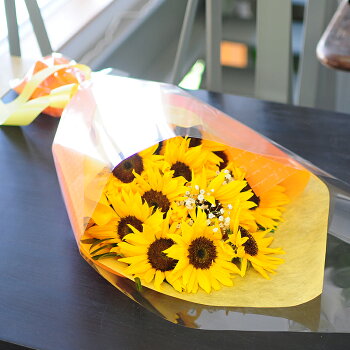 楽天市場 父の日 花 ギフト 父の日ギフト ひまわり 花束 ひまわりの花束 ブーケ 送料無料 ヒマワリ 花 プレゼント 妻 女性 父の日のフラワーギフト 誕生日 結婚記念日 結婚祝い 記念日の花束 向日葵 お祝い 定年退職祝いの男性に 即日発送のお花 ひまわりの花束 Lサイズ