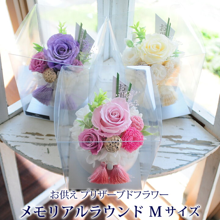 楽天市場 お盆 新盆 お供え 花 お悔やみ 仏花 供花 お供え 花 プリザーブドフラワー 仏花 あす楽対応商品 お供え 花 ブリザード お供え花 お悔やみ 命日 四十九日 ブリザードフラワー エーデルワイス お彼岸 花 ギフト お彼岸 メモリアルラウンド Mサイズ クリアケース