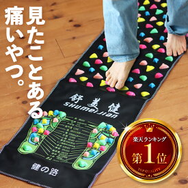【テレビで話題！足つぼマット 痛い 罰ゲーム】足ツボマッサージマット 健康グッズ 血行促進 冷え むくみ 対策 足裏 マッサージマット 室内エクササイズグッズ 家族で楽しむグッズ 父の日 誕生日プレゼント 健康器具 マッサージ 足裏刺激グッズ 送料無料 ポイント消化