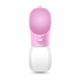ペット用 犬 猫 水筒 給水ボトル 片手操作 軽量 スリム ウォーターボトル 550ml 300ml 散歩 外出 旅行 コンパクト 持ち運びやすい ワンタッチ開閉 吸水便利 直飲み対応 洗いやすい 水漏れ防止 ストラップ付き 携帯ボトル おしゃれ 清潔構造 【収納カバー付き】ペット