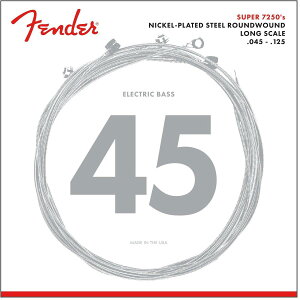 Fender GLx[X 7250 Bass Strings, Nickel Plated Steel, Long Scale, 7250-5M .045-.125
