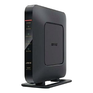 BUFFALO obt@[ LAN[^[ Gg[f (Wi-Fi 6(11ax)Ή/g2.4A5GHz/ubN) WSR-1800AX4-BK