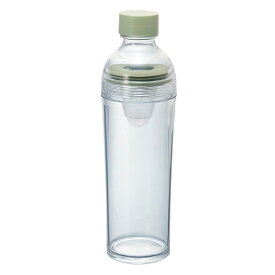 HARIO(ハリオ) フィルターインボトル ポータブル スモーキーグリーン 樹脂製 縦横 400ml 茶こし付き プレゼント ギフト 贈り物 FIBP-40-SG