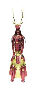 テンヨー(Tenyo) メタリックナノパズル マルチカラーシリーズ 鎧 真田幸村 T-ME-001M ステンレス素材 接着剤不要 暑さ0.2m 超精密レーザー加工 クラフト作品 立体模型 真鍮 武将甲冑
