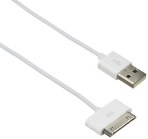 ���W�e�b�N 30�s�� DOCK�P�[�u�� USB�P�[�u�� iPhone4/4S/iPad/iPod�Ή� 1.0m �z���C�g LHC-UADH10WH