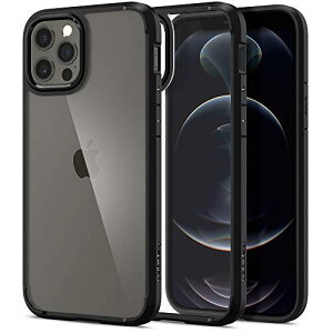 Spigen iPhone 12 Pro iPhone 12 P[X NA ČRMILKi擾 ϏՌ TPU op[ 2d\ 菝h~ CX[dΉ EgEnCubh ACS01703 (}bgEubN)