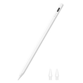HJCE iPad用 ペン 2025年発売iPad/iPad Air対応 アップルペンシル 超急速充電 タッチペン スタイラスペン ピクセルレベルの精度と低いレイテンシー ipadペンシル対応 磁気吸着/傾き感知/パームリジェクション 2018年以降iPad/iPad Pro/iPad Air/iPad mini対応（