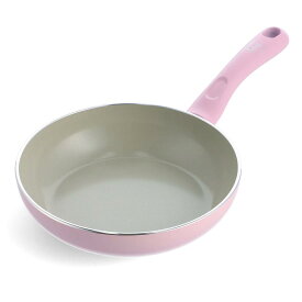 グリーンパン(Greenpan) グリーンシェフ フライパン 20cm IH 対応 セラミック加工 内外面こびり付きにくくてお手入れ簡単 有害物質不使用 アースカラー クォーツピンク