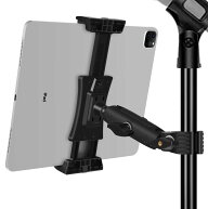 Peastrex Ipadスタンド、マイクスタンド、タブレット端末用スタンド、マイク音楽スタンドスタンド、回転…