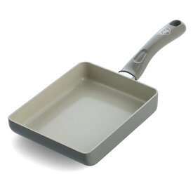 グリーンパン(Greenpan) グリーンシェフ 卵焼き器 エッグパン IH 対応 セラミック加工 内外面こびり付きにくくてお手入れ簡単 有害物質不使用 アースカラー クオーツグレー