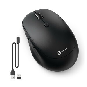 iClever CX}EX fA[h }EX Bluetooth type-C[d }EX 2.4GHz É 7{^ 800/1200/1600/2400 DPI 3foCXڑ\Windows XP/Vista/7/8/10AMacAiPad OSAiOSAAndroidAChrome