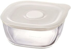 HARIO(ハリオ) 日本製 耐熱ガラス製 密閉保存容器・角 250ml BUONO kitchen KSTM-25-TW