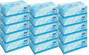 クリネックスティシュー アクアヴェール 5箱パック × 3個セット