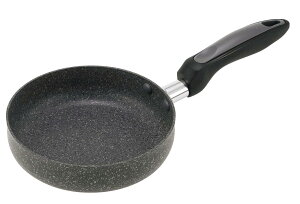 カクセー ミニ フライパン 16cm ガス火 IH対応 内面 マーブル加工 焦げつきにくく お手入れしやすい Rock'n Marble ロックンマーブル RM-11 グレー