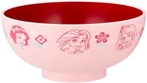 新 ディズニー プリンセス 塗 汁椀 M 子供用 食器 ピンク 114519