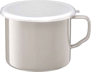 高木金属工業(Takagi Metal) そのまま火にかけられる 保存容器 キャニスター 梅干し容器 ホーロー フードストッカー (ハンドルタイプ) 14cm 1.9L 食洗器対応 FSH-14W