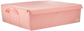 東洋ケース ストレリアナチュレ ケース 収納ボックス ふた付き LLサイズ 幅53×奥行43×高さ27cm ピンク ESTN-CBLL-PK