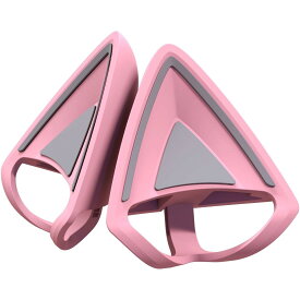 Razer レイザー Kitty Ears V2 Quartz Pink 様々なヘッドセットに装着可能でヘッドセットを可愛くさせるネコミミアクセサリー バンドが25mm～40mmのほとんどのヘッドセットに対応 クリップ式で簡単に装着 汎用性に 調節可能なストラップ 長時間装着できる快適さ キティ イヤ