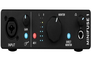 Arturia �A�[�g���A ���y����\�t�g�t�� �|�[�^�u���E�I�[�f�B�I�C���^�[�t�F�C�X MiniFuse 1 �u���b�N