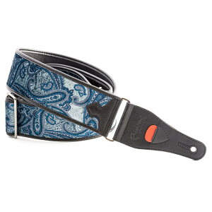 RightOn! STRAPS (���C�g�I�� �X�g���b�v�X) �M�^�[�X�g���b�v �� 7cm�A���� 95~150cm PAISLEY VELVET-60 Blue
