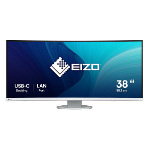 EIZO �v���t�F�V���i���E���g�����C�h���j�^�[ | FlexScan EV3895-WT | 37.5�^�EUSB Type-C�E�z���C�g