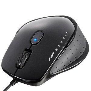 �o�b�t�@���[ �}�E�X �L�� BlueLED 5�{�^�� �u���b�N BSMBU510MBK