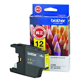 ブラザー工業 【brother純正】インクカートリッジイエロー LC12Y 対応型番:MFC-J6710CDW、MFC-J710D、DC 送料無料