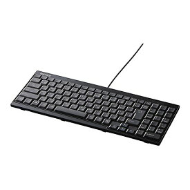 バッファロー BUFFALO USB接続 有線スリムキーボード ブラック BSKBU14BK 送料無料