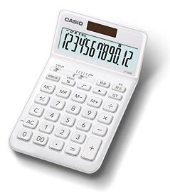 カシオ スタイリッシュ電卓 ホワイト ジャストタイプ 12桁 JF-S200-WE-N 送料無料