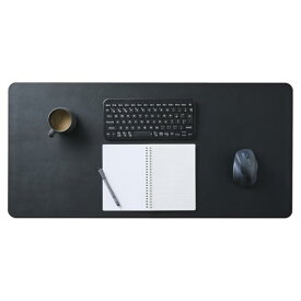 エレコム デスクマット 大型マウスパッド 900mm×430mm マウス対応 滑り止め レザー 片面 ブラック MP-XDM04BK 送料無料