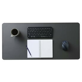 エレコム デスクマット 大型マウスパッド 900mm×430mm マウス対応 滑り止め レザー 片面 スモークグレー MP-XDM04D 送料無料