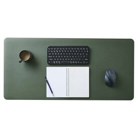 エレコム デスクマット マウスパッド レザー 両面 カーキ ネイビー MP-DM05KHNV 送料無料