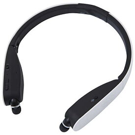 [山善] ネックスピーカー イヤホン ワイヤレス 折りたたみ式 Bluetooth対応 (テレビ/映画/ゲーム用 スピーカー) ハンズフリー通話 QNS-813(W)