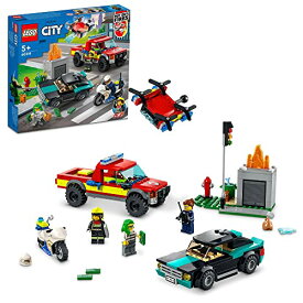 レゴ(LEGO) シティ 出動！しょうぼうレスキュー & ポリスチェイス 60319 おもちゃ ブロック 消防 しょうぼう 警察 けいさつ レスキュー 男の子 女の子 5歳以上