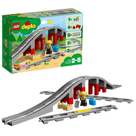 レゴ(LEGO) デュプロ あそびが広がる! 鉄道橋とレールセット おもちゃ 玩具 プレゼント 誕生日 ブロック 知育 クリスマス 男の子 女の子 子供 1歳半 2歳 5歳 幼児 電車 乗り物 街づくり 10872