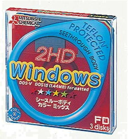 三菱化学 2HDV3SM(3.5インチ1.44MBフォーマット済FD:3枚)
