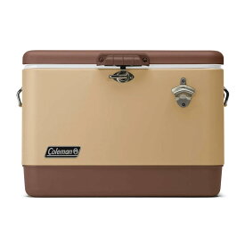 Coleman(コールマン) 54QTスチールベルトクーラー アウトドア キャンプ 保冷4日 釣り 極厚断熱材 フタにも断熱材 51L 防災