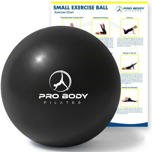 ProBody Pilates Mini Exercise Ball - 9 Inch Small Bender Ball for Stability, Barre, Pilates, Yoga, Core Training and Physical T