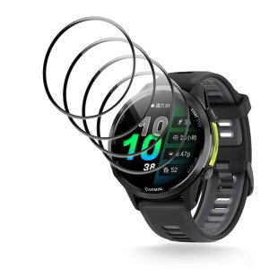 �y4���Z�b�g�zFor GARMIN Forerunner 970 �p �t�B���� �ی�t�B���� �yNOUKAJU�z �t���ی�t�B���� PMMA���f�� ���h�~ �����ߗ� �����ȒP �w��h�~ �������� �ɔ� �N���A (�񋭉��K���X�j